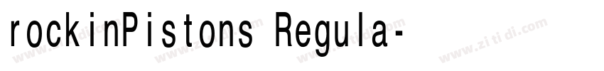 rockinPistons Regula字体转换